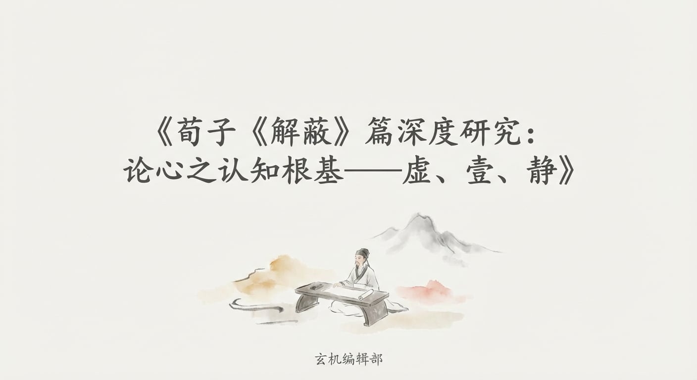 荀子《解蔽》篇深度研究:论心之认知根基——虚、壹、静