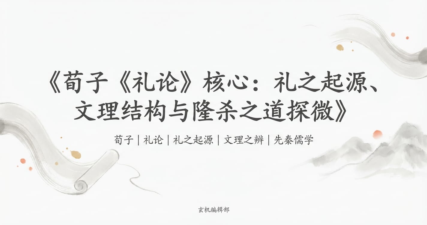 荀子《礼论》核心:礼之起源、文理结构与隆杀之道探微